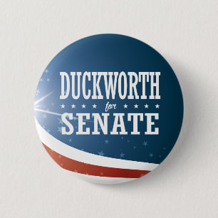 Chapa Redonda De 5 Cm Tammy Duckworth para el senado 2016