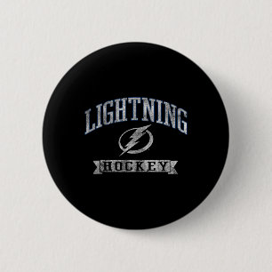 Chapa Redonda De 5 Cm Tampa Y Lightning Hockey Vintage Oficialmente Lice