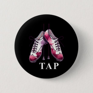 Chapa Redonda De 5 Cm Tap Dance Lover Dancing Shoes Competencia De Baila