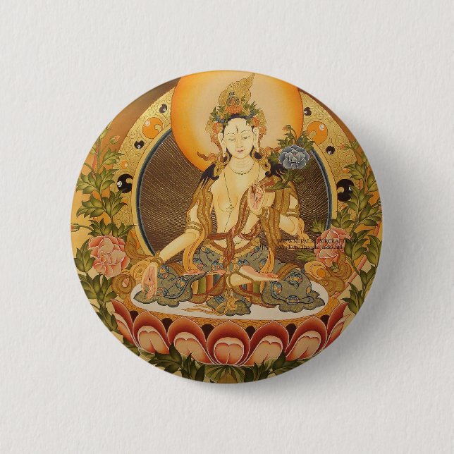 Chapa Redonda De 5 Cm Tara (Buda femenino) (Anverso)
