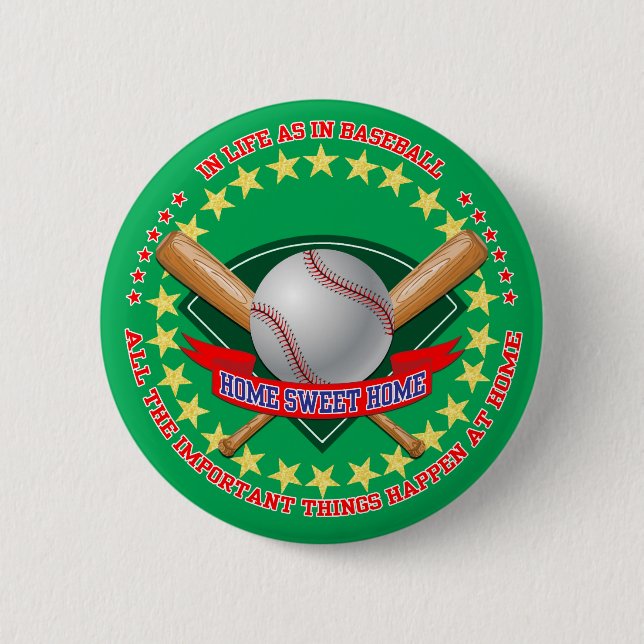 Chapa Redonda De 5 Cm Tarjeta de béisbol (Anverso)