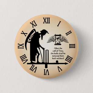 Chapa Redonda De 5 Cm Tarjeta de cricket