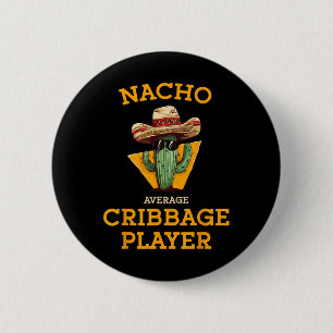Chapa Redonda De 5 Cm Tarjeta de cuna divertida para jugador de nacho pr