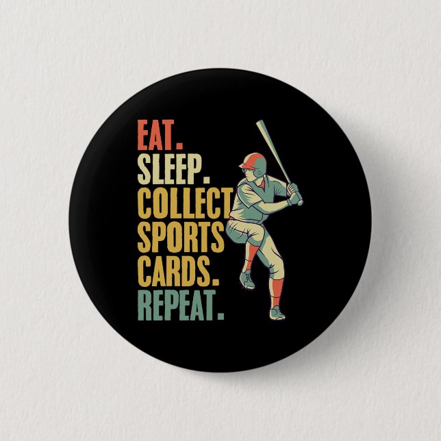 Chapa Redonda De 5 Cm Tarjeta deportiva que recopila tarjeta de béisbol  (Anverso)