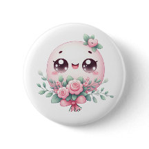 Tarjeta Kawaii Button: Accesorios elegantes y senc