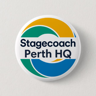 Chapa Redonda De 5 Cm Tarjeta Stagecoach