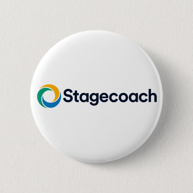 Chapa Redonda De 5 Cm Tarjeta Stagecoach (Anverso)