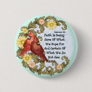 Chapa Redonda De 5 Cm Tarjetas de cristianos Fe