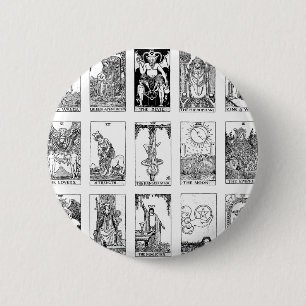 Chapa Redonda De 5 Cm tarot antiguo