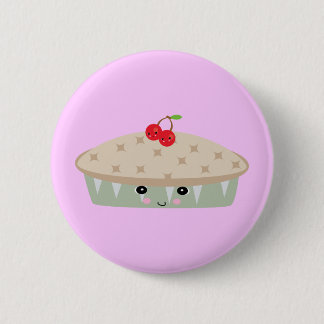 Chapa Redonda De 5 Cm tarta de cerezo de kawaii