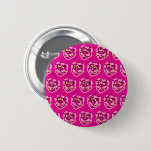 Chapa Redonda De 5 Cm Tarta de cumpleaños Libra Zodiac Coquette Heart