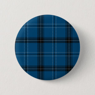 Chapa Redonda De 5 Cm Tartan Azul Ramsay Escocés