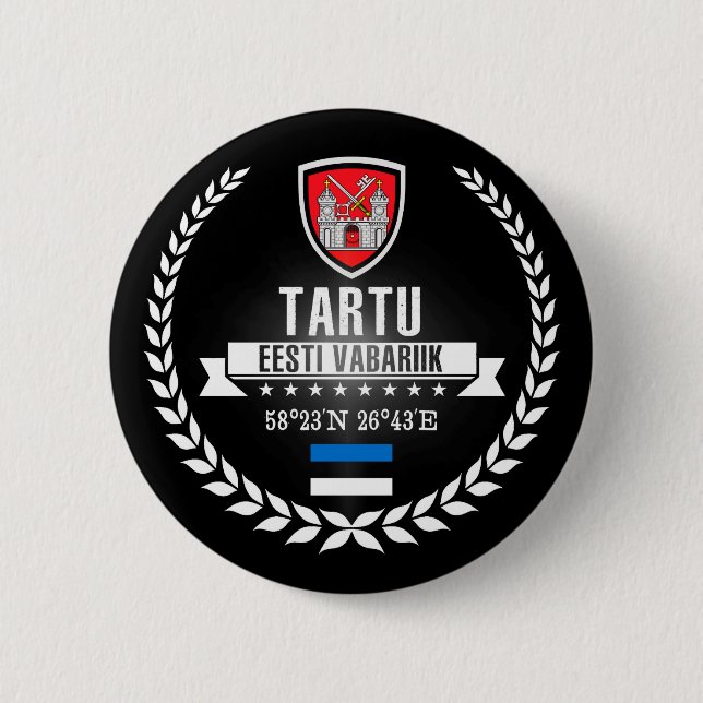 Chapa Redonda De 5 Cm Tartu (Anverso)
