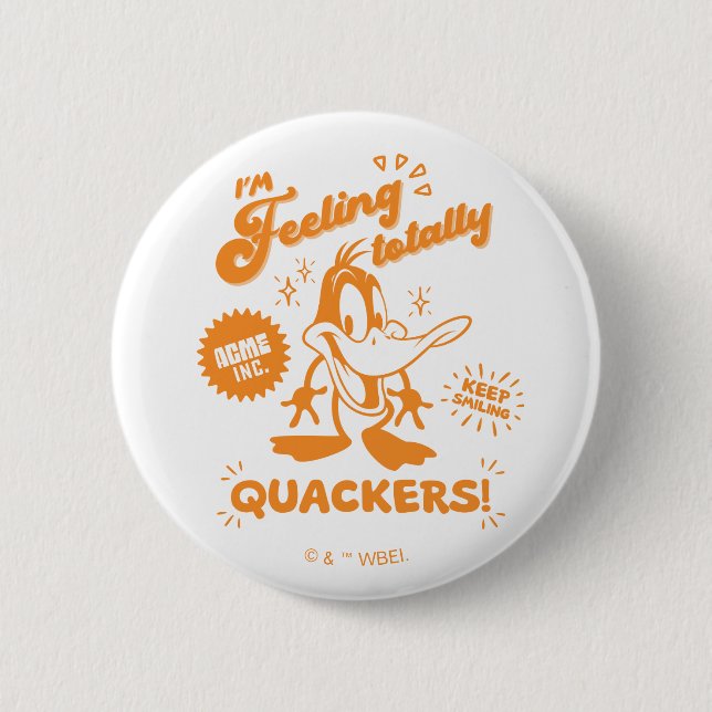 Chapa Redonda De 5 Cm Tasty Retro DAFFY DUCK™ (Anverso)