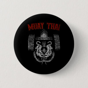 Chapa Redonda De 5 Cm Tatuaje de Sak Yant Muay Thai Kickboxing Cultura A