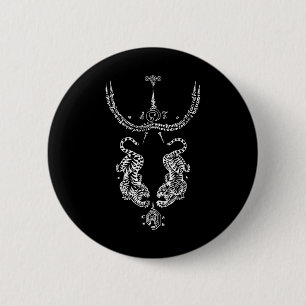 Chapa Redonda De 5 Cm Tatuaje de Sak Yant Muay Thai Kickboxing Cultura A
