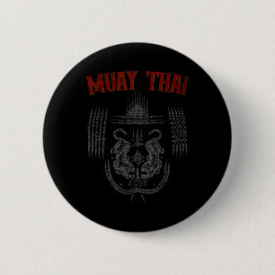 Chapa Redonda De 5 Cm Tatuaje de Sak Yant Muay Thai Kickboxing Cultura A