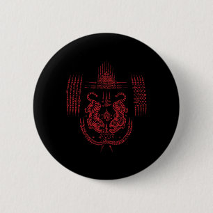 Chapa Redonda De 5 Cm Tatuaje de Sak Yant Muay Thai Kickboxing Cultura A
