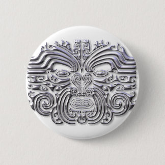 Chapa Redonda De 5 Cm Tatuaje maroi plateado