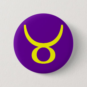 CHAPA REDONDA DE 5 CM TAURO, SIGNO ZODIACAL
