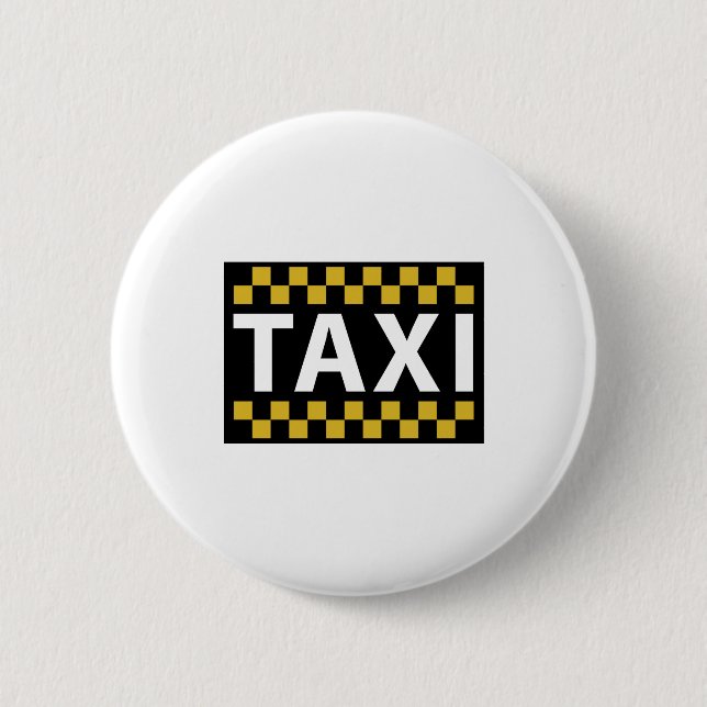 Chapa Redonda De 5 Cm Taxi (Anverso)