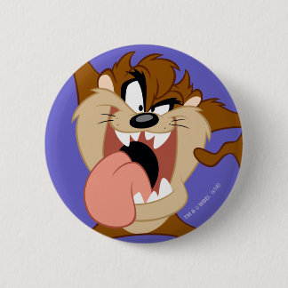 Chapa Redonda De 5 Cm TAZ™| Sacar su lengua