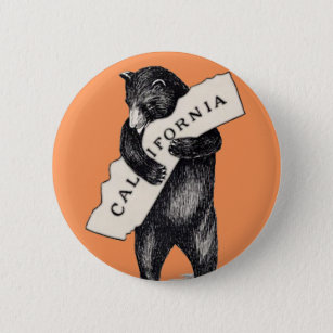 Chapa Redonda De 5 Cm Te amo abrazo de oso de California