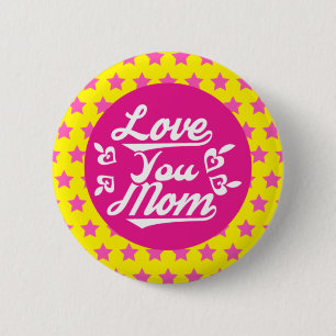 Chapa Redonda De 5 Cm Te amo mamá - Día de la Madre