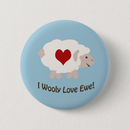 Chapa Redonda De 5 Cm ¡Te Amo Wooley!