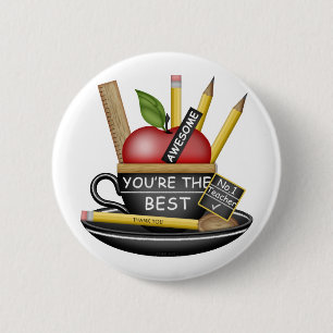 Chapa Redonda De 5 Cm Teacher's Apple Teacup