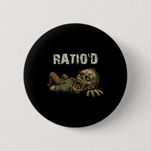 Chapa Redonda De 5 Cm Teag Meme Divertido Zombie Npc Ratioed Jugador H