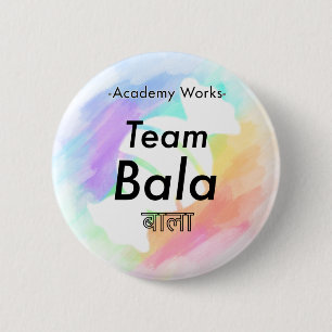 Chapa Redonda De 5 Cm Team Bala - Obras de la Academia