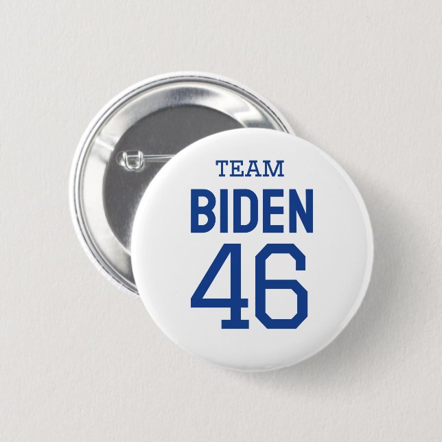 Chapa Redonda De 5 Cm Team Biden (Anverso y reverso)