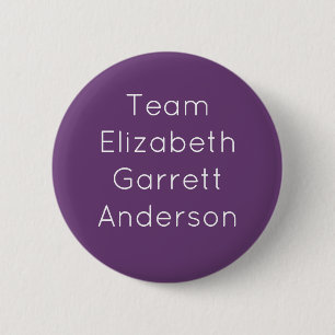 Chapa Redonda De 5 Cm Team Elizabeth Garrett Anderson