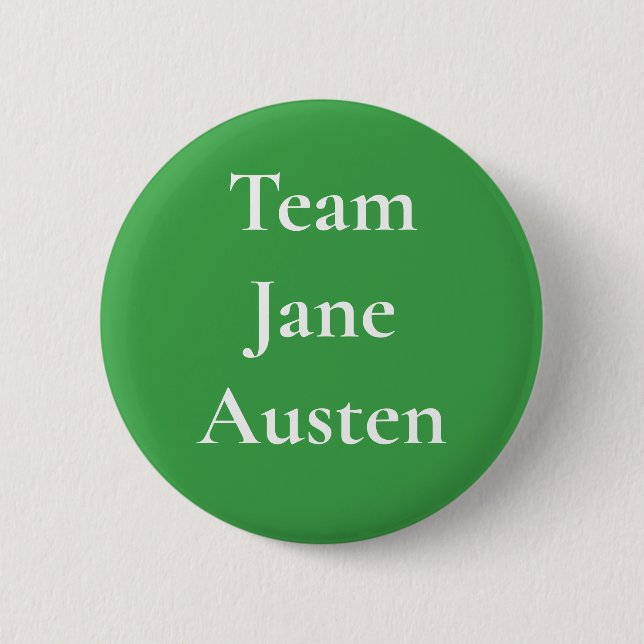 Chapa Redonda De 5 Cm Team Jane Austen (Anverso)