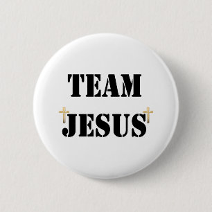 Chapa Redonda De 5 Cm Team Jesus