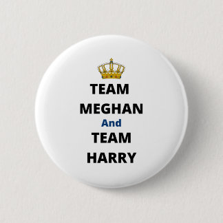 Chapa Redonda De 5 Cm Team Meghan y Team Harry