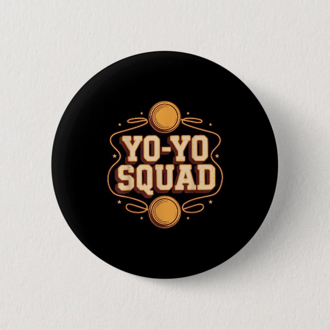 Chapa Redonda De 5 Cm Team Yoyo Player Squad Yo-yo  (Anverso)