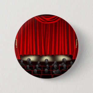 Chapa Redonda De 5 Cm Teatro con la audiencia