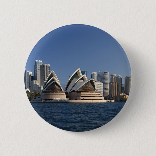 Chapa Redonda De 5 Cm Teatro de la ópera de Sydney (Anverso)