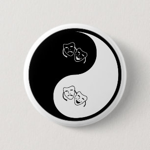 Chapa Redonda De 5 Cm Teatro de Yin Yang