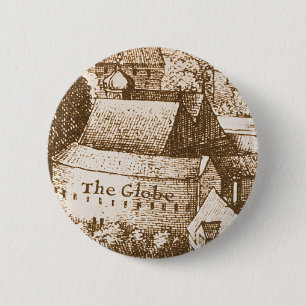 Chapa Redonda De 5 Cm Teatro del globo de Hollar