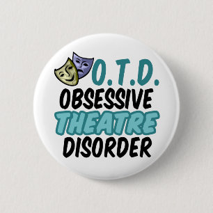 Chapa Redonda De 5 Cm Teatro divertido