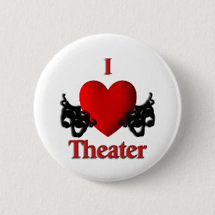 Chapa Redonda De 5 Cm Teatro I Heart