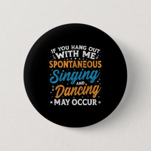 Chapa Redonda De 5 Cm Teatro musical Nerds Gifts Teatro Geek Gráfico Q