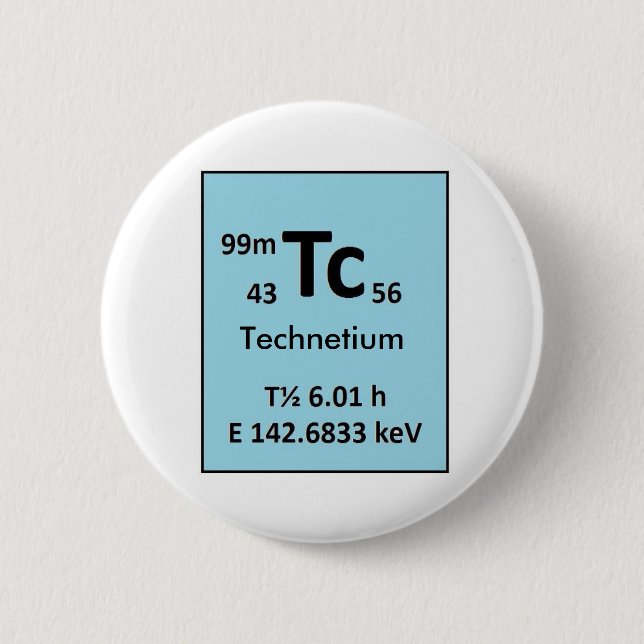 Chapa Redonda De 5 Cm Technetium-99m (Anverso)