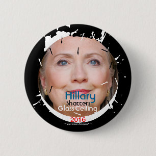 Chapa Redonda De 5 Cm Techo de cristal 2016 de fragmentos de Hillary
