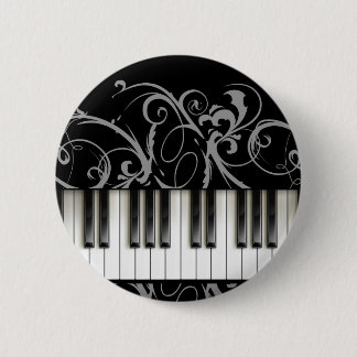 Chapa Redonda De 5 Cm Teclado de piano