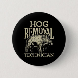 Chapa Redonda De 5 Cm Técnico de eliminación de garganta Boar Caza de ce