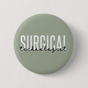 Chapa Redonda De 5 Cm Tecnólogo quirúrgico Med Surg Tech Cirugía